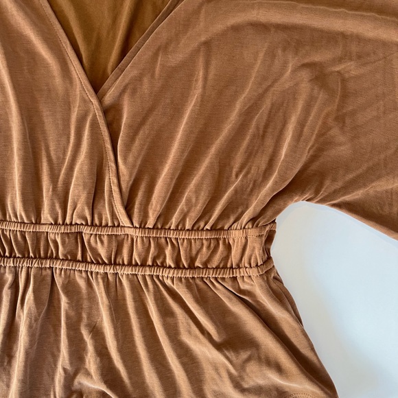 Lucky Brand - cognac peplum top - Picture 2 of 4